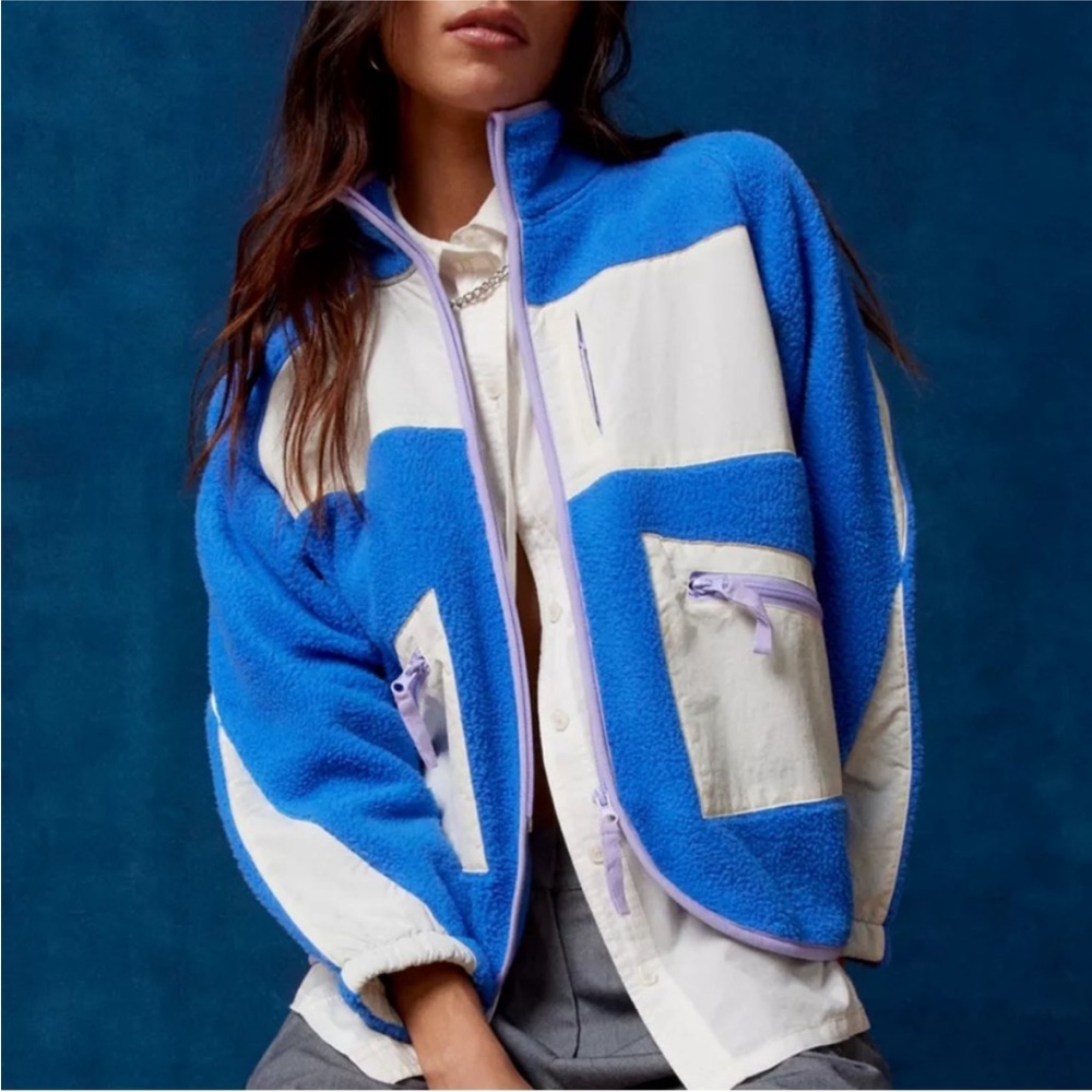 Urban Outfitters Blue and White Jacket